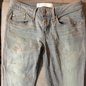 Marc Jacobs women painted splattered skinny jeans